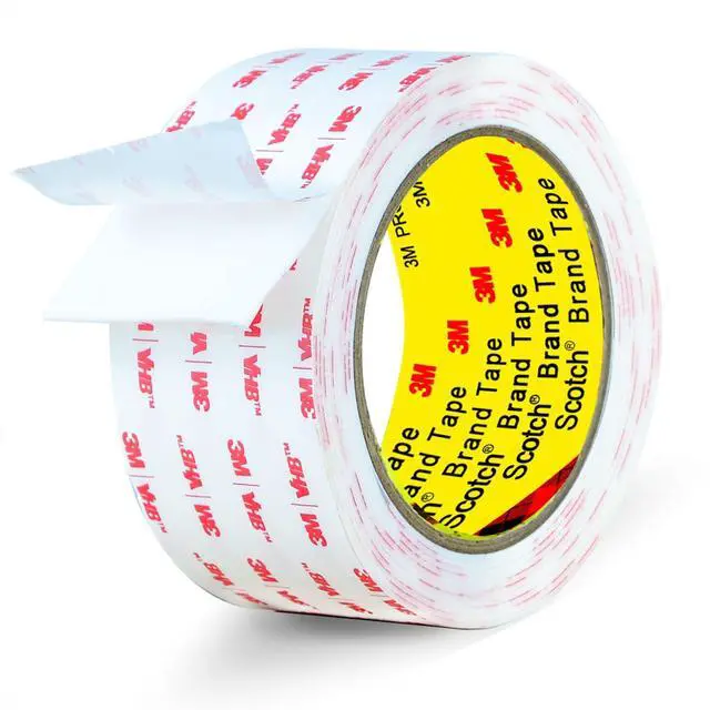 Main image of 3M Double Sided Tape Heavy Duty 2in X 9.85ft, Removable Mounting Tape White Sticky Foam Tape for Wall, Picture Hanging Strips, Poster Hanger, Waterproof Adhesive Strips for LED Light
