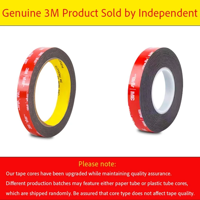 Alt view image 5 of 7 - Double Sided Tape Heavy Duty, Waterproof Mounting Foam Tape, 16.5ft Length, 3.15in Width, High Temperature Resistant Adhesive Tape for Car, LED Strip Light, Office Decor, Uses VHB 5952 Raw Material