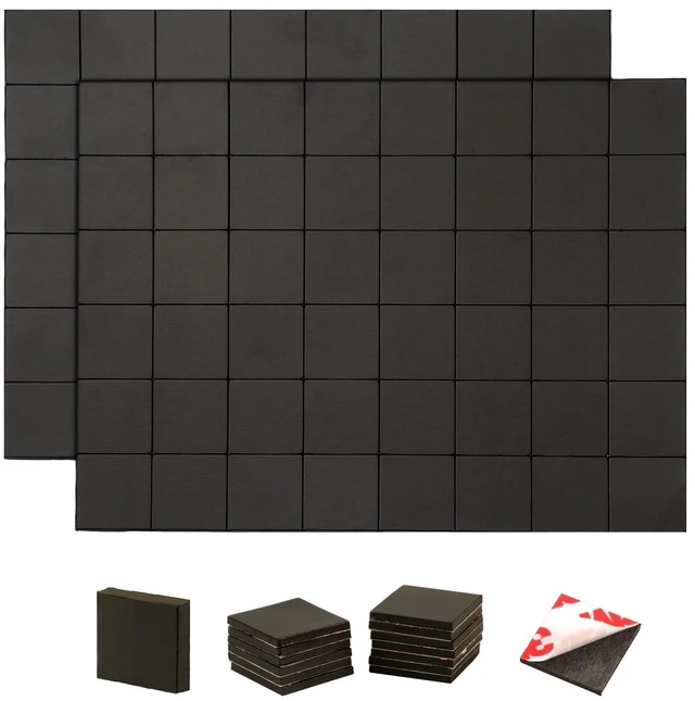 Main image of Adhesive Magnets Each 3/4" x 3/4",288PCS Value Pack for Teacher in Classroom,Office Essentials Supplies to Make Things Into Magnetic Sticker(80mil Magnet)