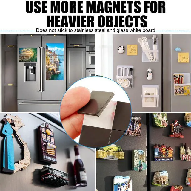 Alt view image 5 of 6 - Adhesive Magnets Each 3/4" x 3/4",288PCS Value Pack for Teacher in Classroom,Office Essentials Supplies to Make Things Into Magnetic Sticker(80mil Magnet)