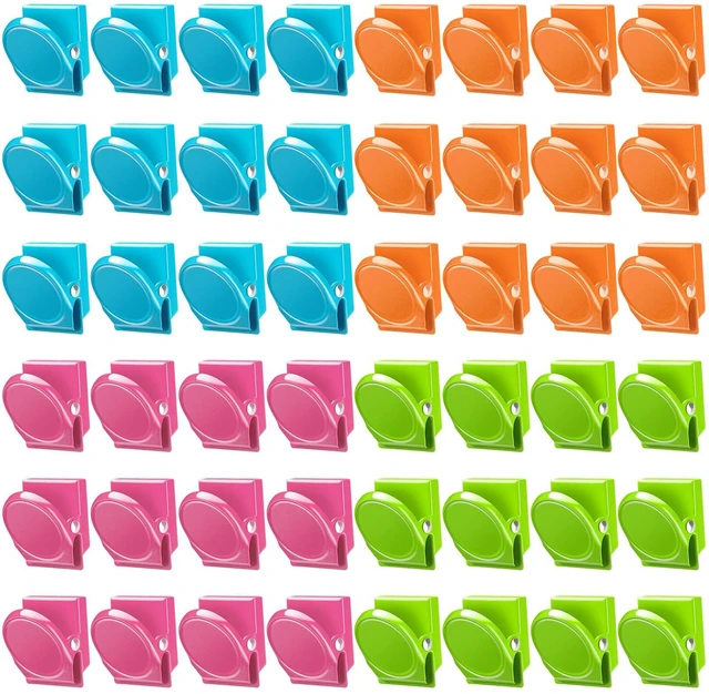 Main image of Magnetic Clips, 48 Pieces Magnetic Metal Chip Clips Fridge Magnets Refrigerator Whiteboard Locker Magnets Heavy Duty Clip Classroom Organization Teacher Must Haves School Supplies Accessories