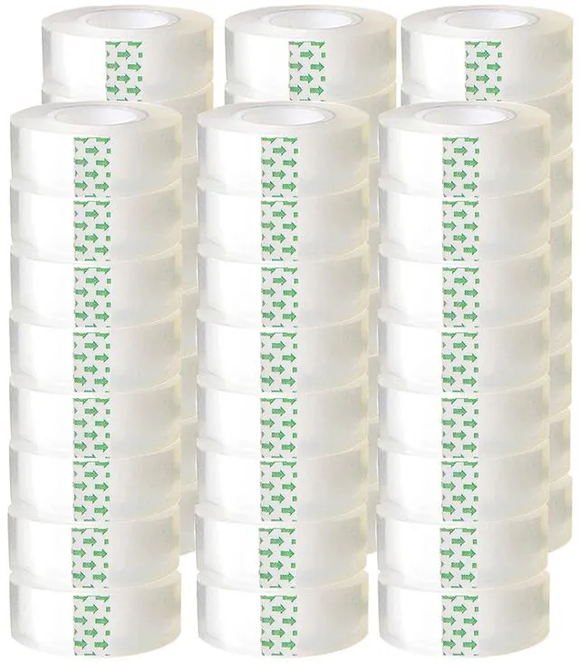 Main image of 48 Pack Transparent Tape Clear Tape Refills Rolls Each Roll 3/4 x 1000 Inches, 1 inch Core, for Office, Home, School