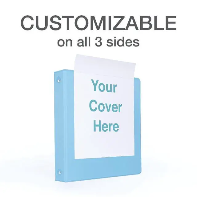 Alt view image 5 of 7 - 3 Ring Binders, Binders for School and Office, Durable 1.5 Inch, Round Rings, Holds 350 Sheets, ClearVue Presentation View, Non-Stick, Assorted Pastel Colors, 8 Pack (79552)
