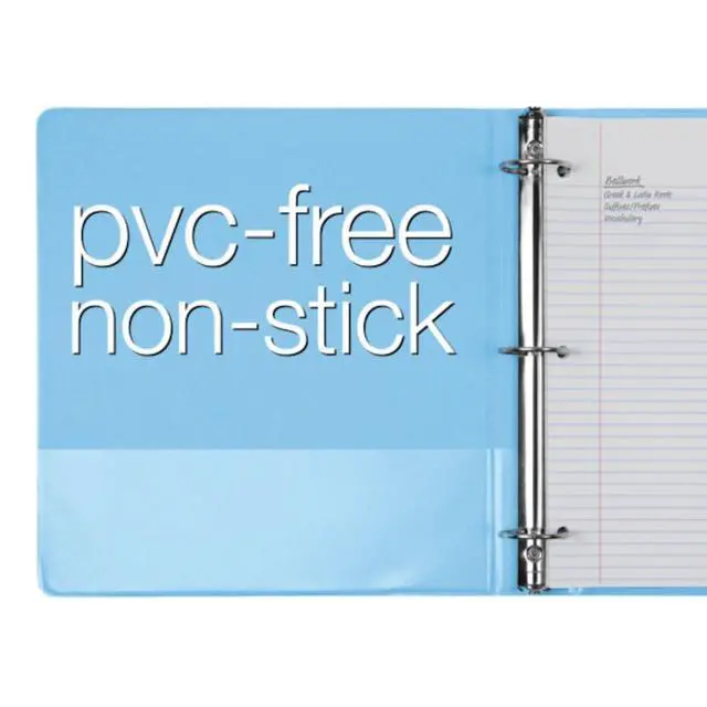 Alt view image 6 of 7 - 3 Ring Binders, Binders for School and Office, Durable 1.5 Inch, Round Rings, Holds 350 Sheets, ClearVue Presentation View, Non-Stick, Assorted Pastel Colors, 8 Pack (79552)