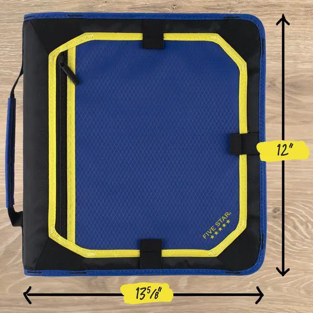 Alt view image 7 of 7 - Zipper Binder 2 Inch O-Rings Case Organiser with Expansion Panel and 5-Tab Expanding File Folder, 580 Sheet Capacity, Cosmic Blast (290520M)