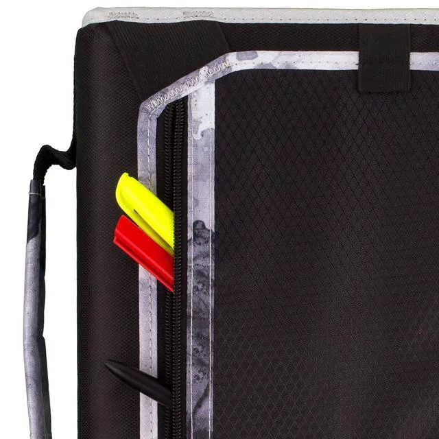 Alt view image 3 of 7 - Zipper Binder, 2 Inch 3-Ring Binder with Round Rings, Expansion Panel and 5-Tab Expanding File, 580 Sheet Capacity, Black (29052IT8)