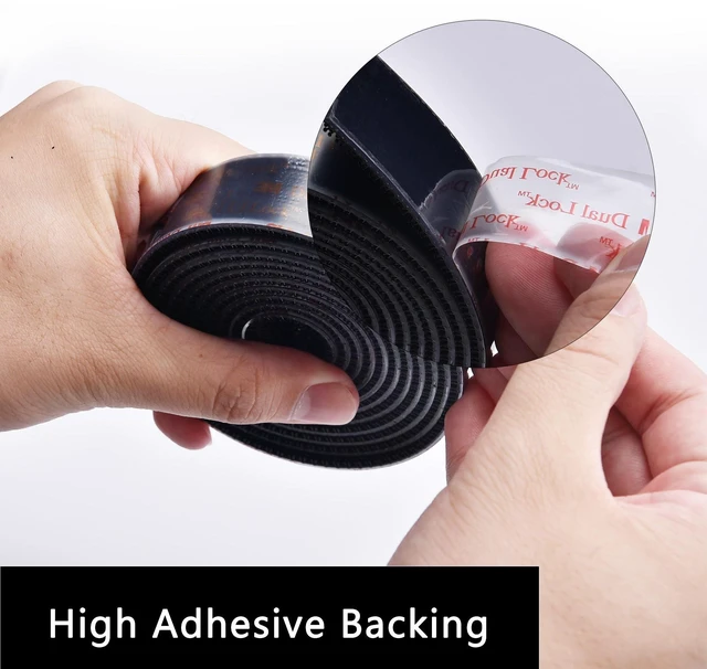 Alt view image 3 of 7 - 3M Dual Lock SJ3550 Reclosable Fastener, 1"×6ft, Black, 1 Pack Mounting Tape Interlocking Mushroom Shaped Strong Adhesive Hook Lock Sticky Tape for Indoor and Outdoor: Amazon.com