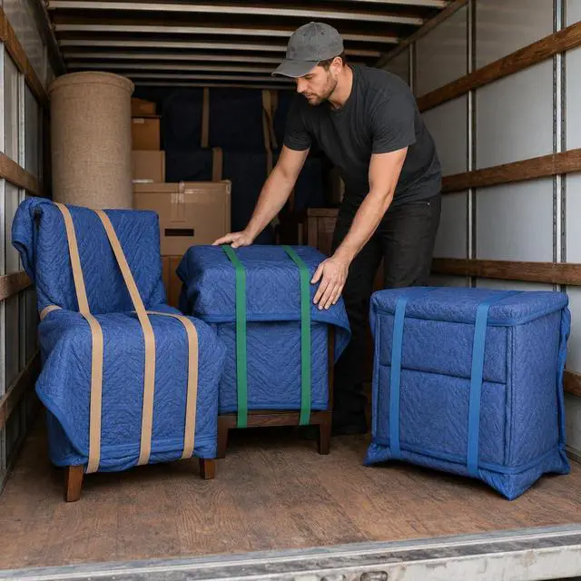 Alt view image 7 of 7 - 60 Pack Mover Bands Extra Large Rubber Bands for Moving Blankets, Furniture & Appliances Heavy-Duty Stretch Bands in 5 Sizes (25", 30", 36", 42", 46")
