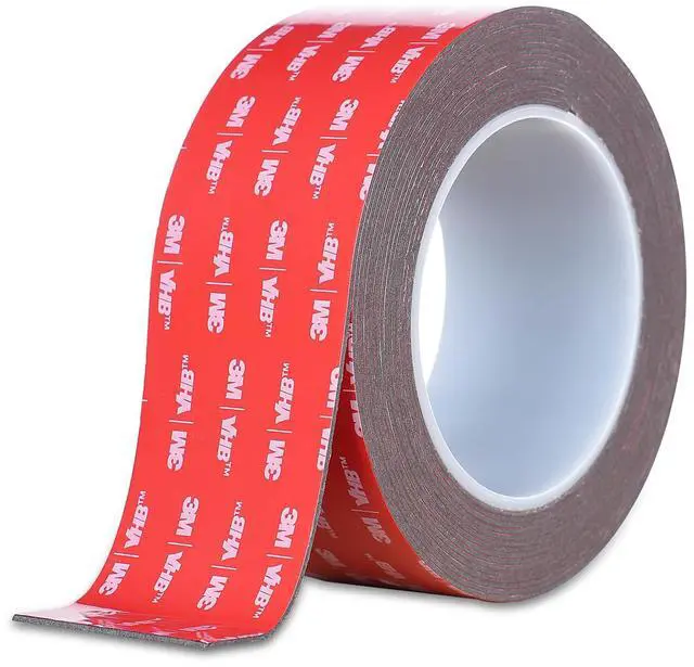 Main image of Double Sided Tape Heavy Duty, Waterproof Mounting Foam Tape, 16.5ft Length, 1.97in Width, High Temperature Resistant Adhesive Tape for Car, LED Strip Light, Office Decor, Uses VHB 5952 Raw Material