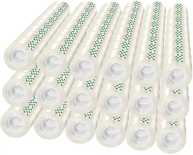 Main image of Transparent Tape, 144 Pack, Gift Wrap Clear Invisible Tape for Presents, Wrapping Paper, Refills for Dispenser