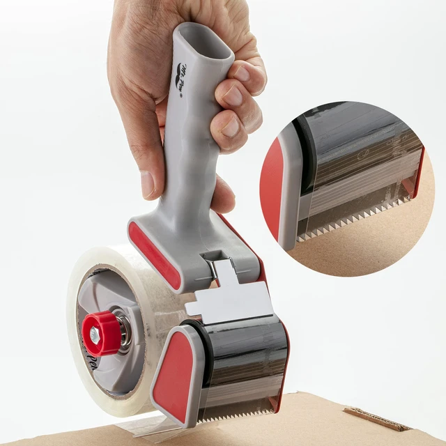 Alt view image 7 of 7 - Heavy Duty Packing Tape Dispenser Gun, 2 Inch 4 Pack with 4 Clear Tape Rolls, Handheld Tape Gun for Moving, Shipping, Sealing Boxes & Packaging