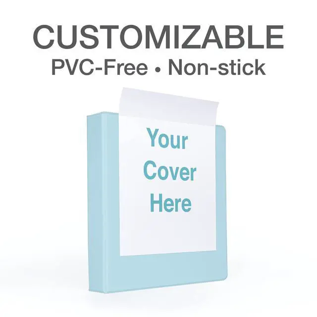 Alt view image 6 of 6 - 3 Ring Binders, 2 inch ONE-Touch Easy Open D Rings, 3-Sided View Binder Covers, Binders for School, Xtralife Hinge, Non-Stick, PVC-Free, Natural Pastel, 530-Sheet Capacity, 4 Pack (79923)