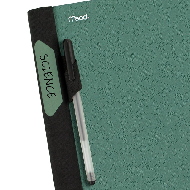 Alt view image 6 of 7 - Flex Refillable Notebook + Study App, 1 Inch Binder with Customizable Cover, College Ruled Notebook and 3 Ring Binder, Hybrid NoteBinder, 200 Sheet Capacity, Green (29326AQ8) (Pack of 4)