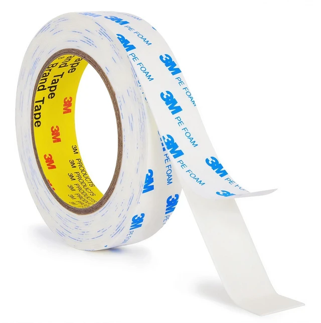 Main image of 3M Double Sided Tape 1"×16.5Ft, Mounting Tape Heavy Duty No Residue Removable PE Foam Tape Strips, Extra Strong Adhesive Tape Waterproof for Walls Home Office Decor Crafts Paint Picture Poster