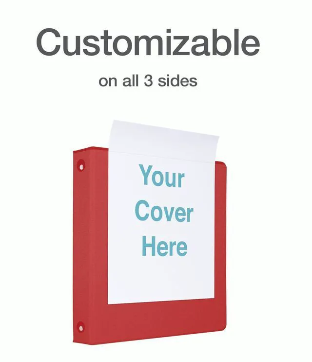 Alt view image 5 of 6 - 3 Ring Binders, 1.5 Inch, Round Rings, Holds 350 Sheets, ClearVue Presentation View, Non-Stick, Assorted Bright Colors, 6 Pack (79557)