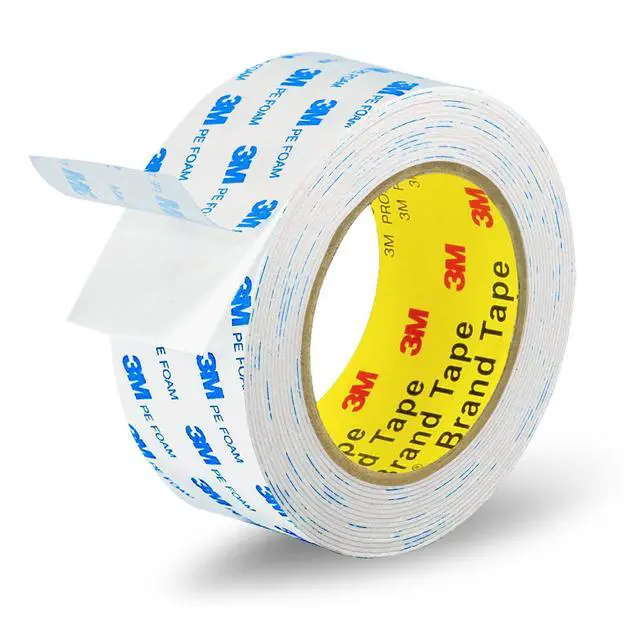 Main image of 3M Double Sided Tape 2"×16.5ft, Heavy Duty Mounting Tape No Residue Picture Hanging Strips Removable PE Foam Tape Waterproof For Poster Tape, Carpet Tape Rug Gripper,Art Craft Tape