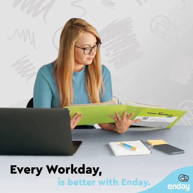 Alt view image 6 of 7 - 1.5 Inch Binder (6 Pack - Assorted Colors) 3 Ring Binder 1.5 inch with Clear View Cover and 2 Inside Pocket - for Letter Size 8.5 x 11'' Paper, Ideal for School Supplies, Office, and Home
