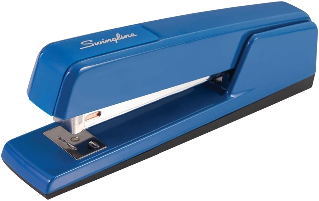 Main image of Stapler, 30 Sheet Capacity, 747 Classic Desktop Stapler, Jam Free, Metal, True Blue (74724)