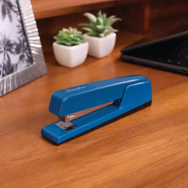 Alt view image 2 of 7 - Stapler, 30 Sheet Capacity, 747 Classic Desktop Stapler, Jam Free, Metal, True Blue (74724)