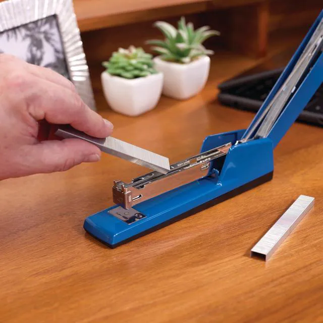 Alt view image 4 of 7 - Stapler, 30 Sheet Capacity, 747 Classic Desktop Stapler, Jam Free, Metal, True Blue (74724)