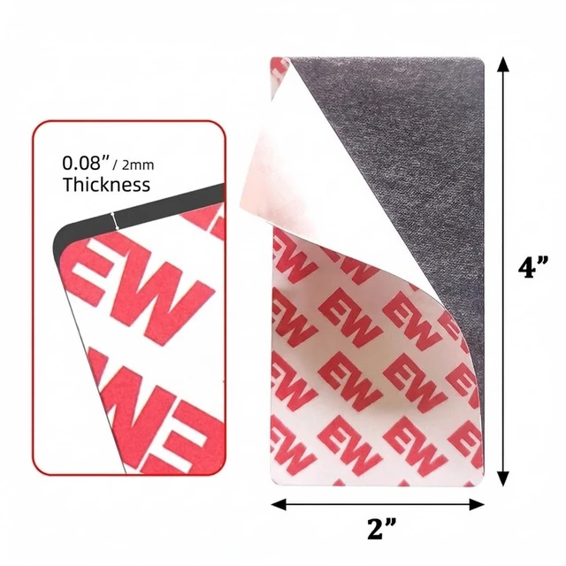 Alt view image 2 of 7 - Magnetic Tape 2x4 Inch 15 Pack, Strong Adhesive Magnets for Crafts Magnetic Strips with Strong Adhesive Backing for DIY Crafts, Fridge, Photo Display. Flexible,Easy to Cut, Peel & Stick