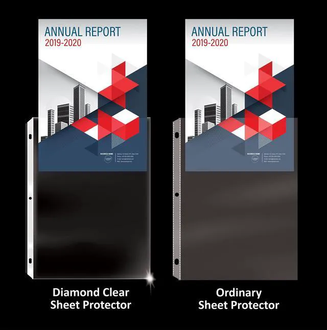 Alt view image 5 of 7 - 200 Count Diamond Clear Extra Heavyweight Sheet Protectors, 4 mils Strong,8.5 x 11, Top Load, 200 Boxed Sheet Protectors