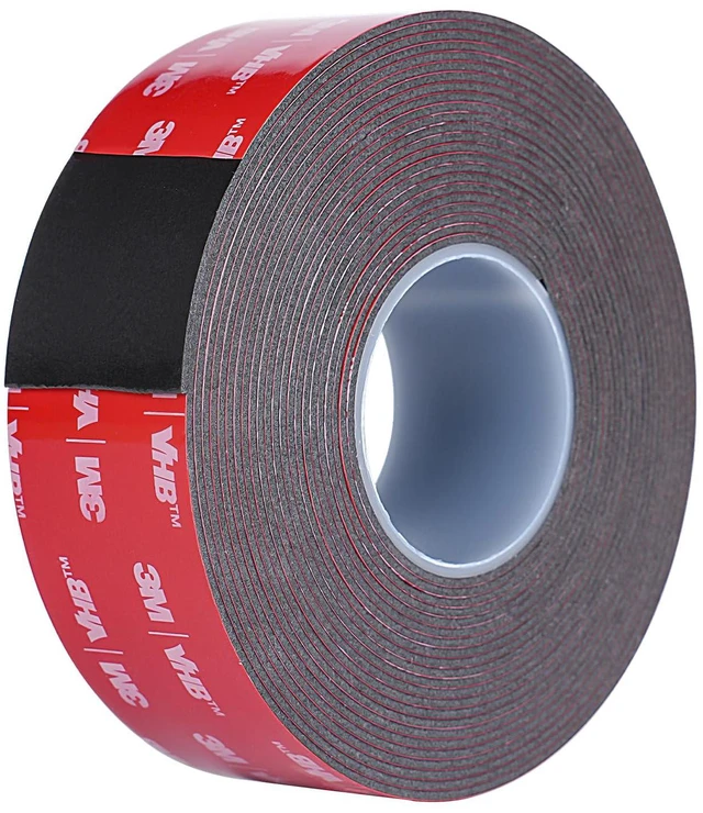 Main image of Double Sided Tape Heavy Duty, Waterproof Mounting Foam Tape, 16.5ft Length, 1.18in Width, High Temperature Resistant Adhesive Tape for Car, LED Strip Light, Office Decor, Uses VHB 5952 Raw Material