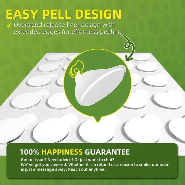 Alt view image 3 of 7 - Sticky Dots, 400PCS Glue Points Dots Double Sided for Smooth Wall, Posters, Balloons - 0.4" Removable Clear Sticky Dots, No Residue Museum Putty for Home & Party & Crafts Use