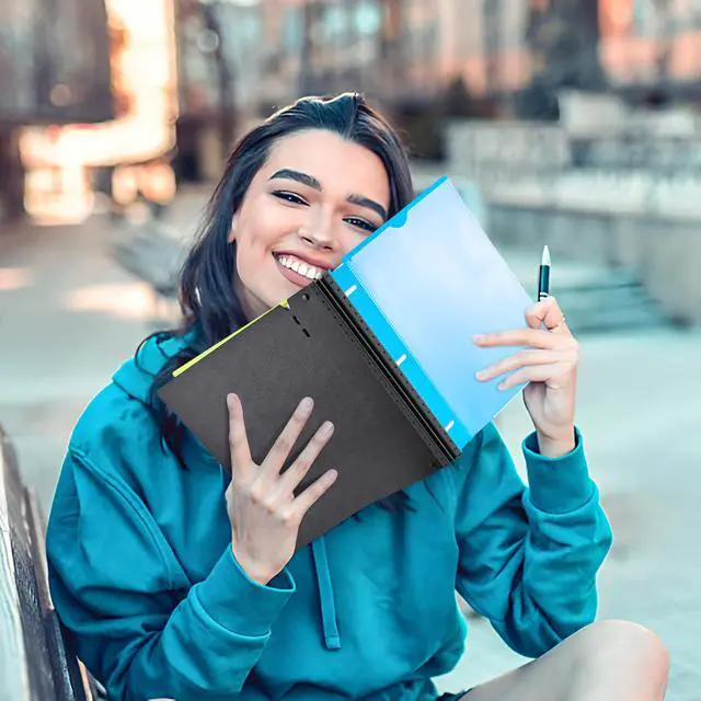 Alt view image 7 of 7 - 1 Inch Telescoping 3 Ring Binder - 6PCS, Flexible Round Binder with Customizable Front Cover and Clear Catalog Pocket, 1Inch Rings, Perfect for School, Office & Home