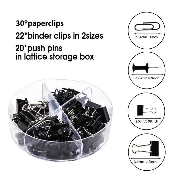 Alt view image 3 of 7 - Black Desk Organizers and Accessories Office Supplies Set Stapler, Pen Holder, Phone Holder, Scissors, Pen, Ruler, 30 Paper Clips, 22 Binder Clip, 20 Tacks and 1000pcs Staples