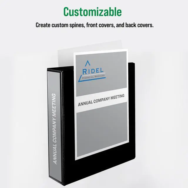 Alt view image 2 of 7 - Economy View 3 Ring Binders, 2" Round Rings, 2.8" Spine, 375-Sheet Capacity, White Binders (4-Pack of 03146)