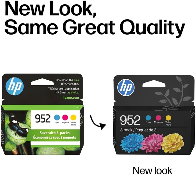 Alt view image 3 of 7 - 952 Cyan, Magenta, Yellow Ink Cartridges (3-Pack) | Works with OfficeJet 8702, Pro 7720, 7740, 8210, 8710, 8720, 8730, 8740 Series | N9K27AN