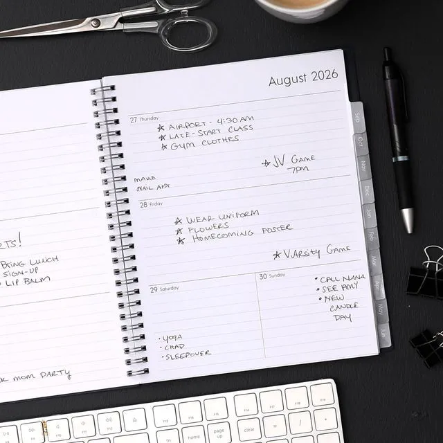 Alt view image 2 of 7 - 2026-2027 Weekly & Monthly Academic Planner, 7"x9", Enterprise July 2026 - June 2027, Flexible Cover, Wirebound, Laminated Tabs, Academic Year