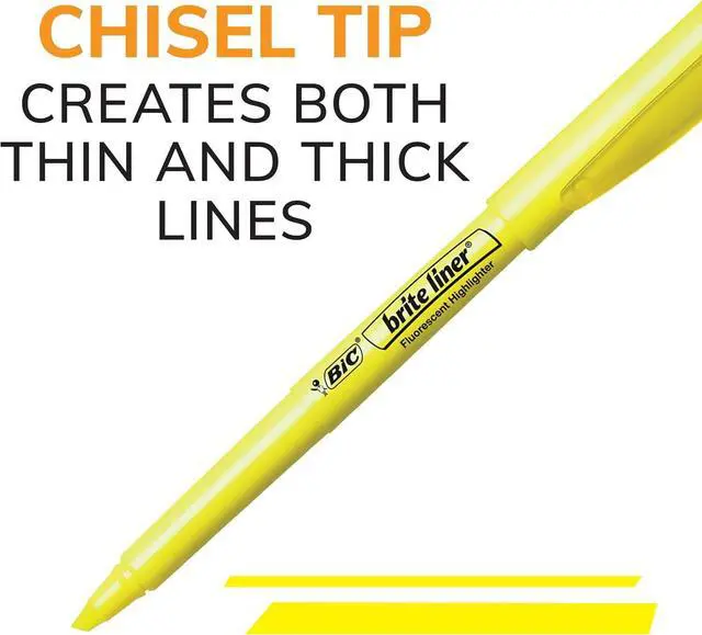 Alt view image 4 of 7 - Brite Liner Colored Highlighters, Chisel Tip, 5 Assorted Colors 48 Pack School Supplies for Students and Teachers, Ideal for Notes, Textbooks, and Classroom Use