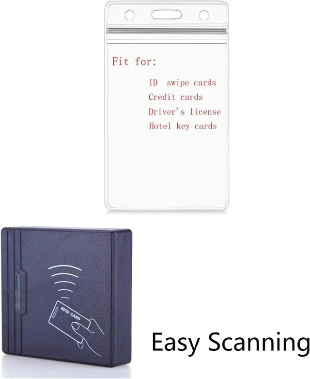 Alt view image 4 of 6 - Vertical ID Card Name Tag Badge Holder with Waterproof Type Resealable Zip (Vertical Id, 250 Pcs)
