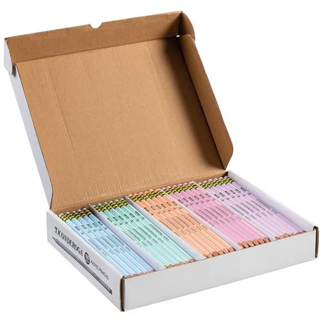 Alt view image 5 of 7 - Wood-Cased Pencils, Pre-Sharpened, 2 HB Soft, Pastel Colors, 150 Count