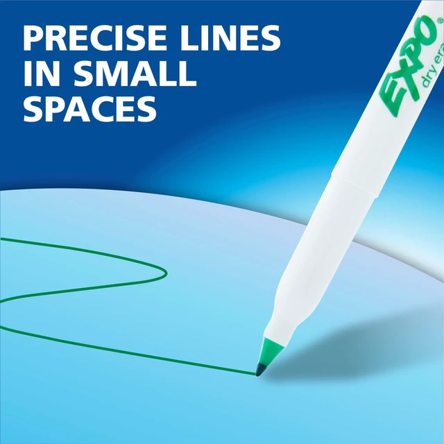 Alt view image 7 of 7 - Dry Erase Markers, Low Odor Ink, Assorted Colors, Ultra Fine Tip, 48 Count - Whiteboard, Calendar, Organization, School Supplies, Pack of 6