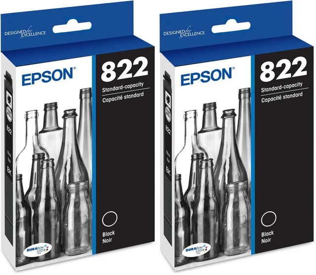 Main image of DURABrite Ultra Ink Black Workforce Pro | T822120-S | Standard Capacity | Pack of 2 | Cartridge