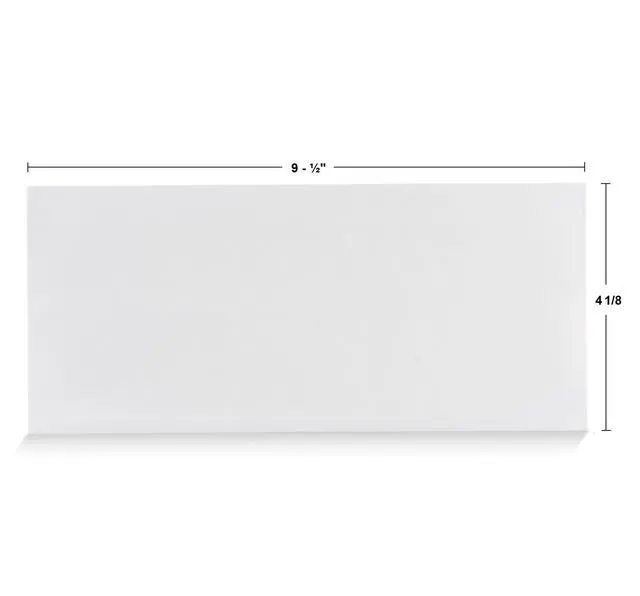 Alt view image 2 of 6 - #10 Security Mailing Envelopes Letter Size, Self Seal, 200 Count No Window, EnveGuard security tint, White, 4 x 9½ in, 24 lb paper