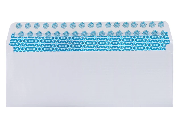 Alt view image 5 of 6 - #10 Security Mailing Envelopes Letter Size, Self Seal, 200 Count No Window, EnveGuard security tint, White, 4 x 9½ in, 24 lb paper