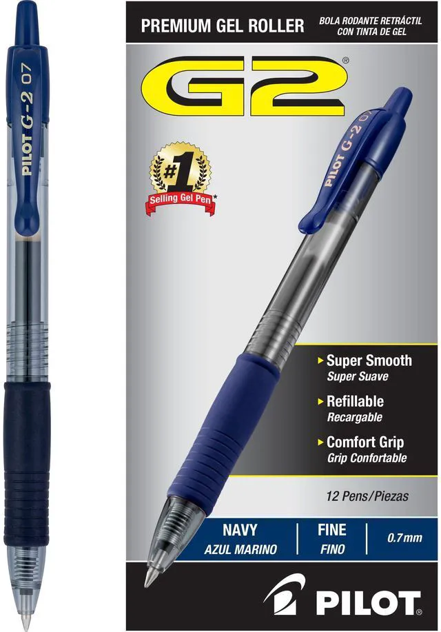 Main image of G2 Premium Gel Roller Pens, Fine Point 0.7 mm, Pack of 12