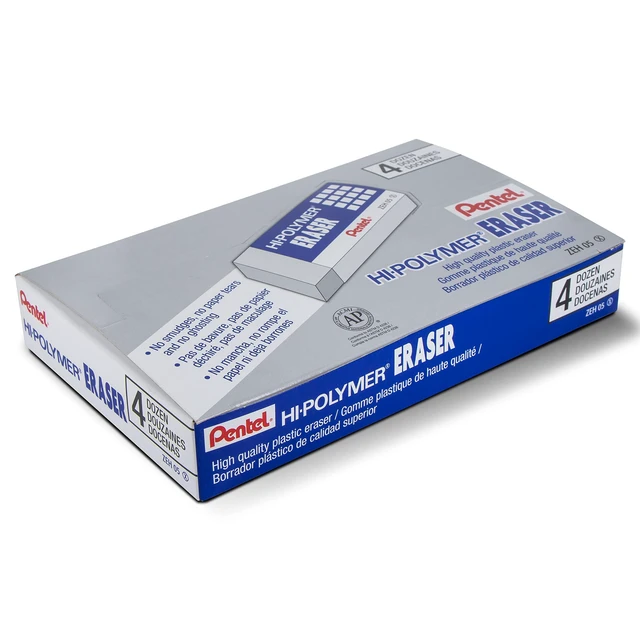 Alt view image 3 of 7 - Hi-Polymer Block Eraser, Small, Box of 48 (ZEH-05)