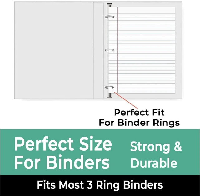 Alt view image 5 of 7 - Loose Leaf Paper Bulk, 3600 Sheets, 24 Pack, College Ruled Paper Bulk Notebook Paper, 8" x 10.5", 150 Sheets/Pack, Bulk Office Filler Paper, 3 Hole Punched, College Ruled Paper For Binder