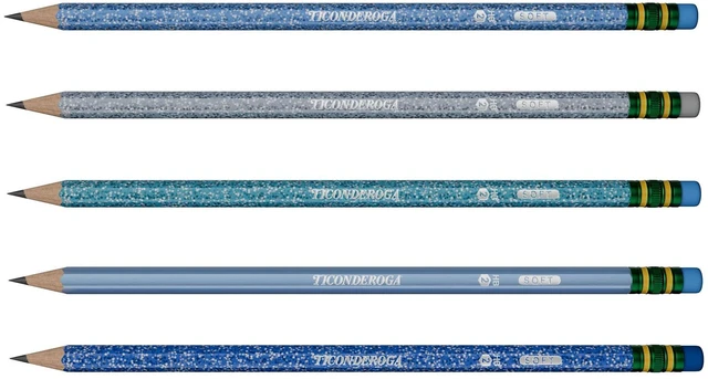 Alt view image 3 of 7 - Wood-Cased Pencils Pre-Sharpened, Arctic Blues, 18 Count Ideal for writing, drawing, schoolwork, classrooms and office use