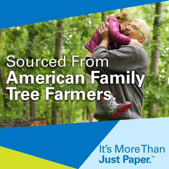 Alt view image 7 of 7 - Printer Paper, Multipurpose Inkjet Paper 24 lb, 8.5 x 11-96 Bright, Made in the USA, 105050C - 5 Ream (2,500 Sheets)