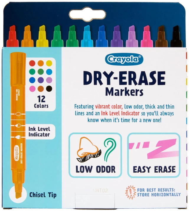 Alt view image 5 of 7 - Take Note Dry Erase Markers for School (12ct) Teacher Classroom Supplies, Chisel Tip Whiteboard Markers, Must Haves