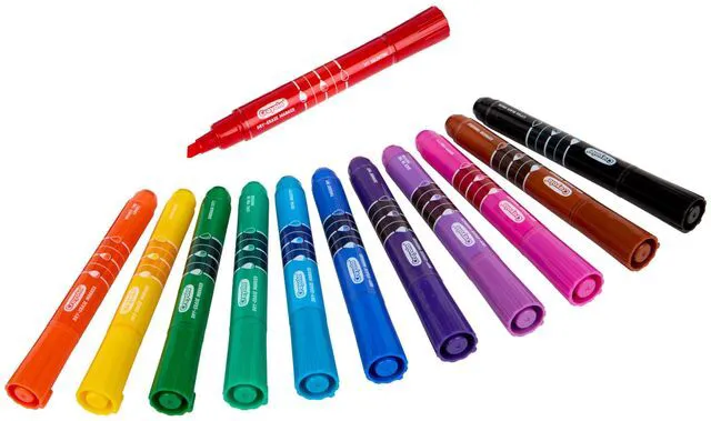 Alt view image 6 of 7 - Take Note Dry Erase Markers for School (12ct) Teacher Classroom Supplies, Chisel Tip Whiteboard Markers, Must Haves