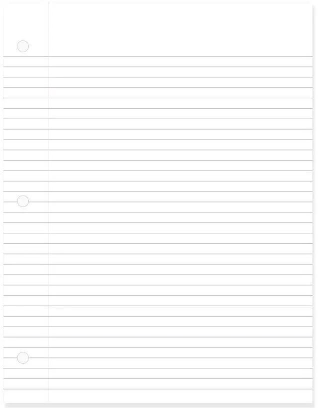 Alt view image 2 of 7 - Loose Leaf Paper, College Ruled Filler Notebook Paper, 8-1/2" x 11", 400 Sheets, Fits 3-Ring Binder (170046-ECM) (Pack of 4)