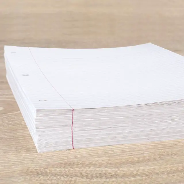 Alt view image 5 of 7 - Loose Leaf Paper, College Ruled Filler Notebook Paper, 8-1/2" x 11", 400 Sheets, Fits 3-Ring Binder (170046-ECM) (Pack of 4)