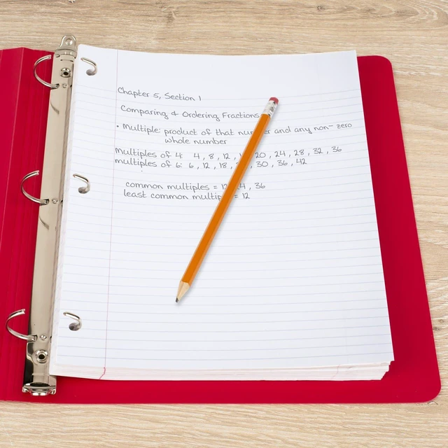 Alt view image 6 of 7 - Loose Leaf Paper, College Ruled Filler Notebook Paper, 8-1/2" x 11", 400 Sheets, Fits 3-Ring Binder (170046-ECM) (Pack of 4)